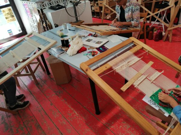 En famille - découverte - tapisserie d'Aubusson