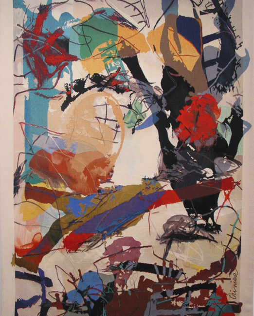 Attentat, 176 x 135 Tissage Atelier Courrant D'Art