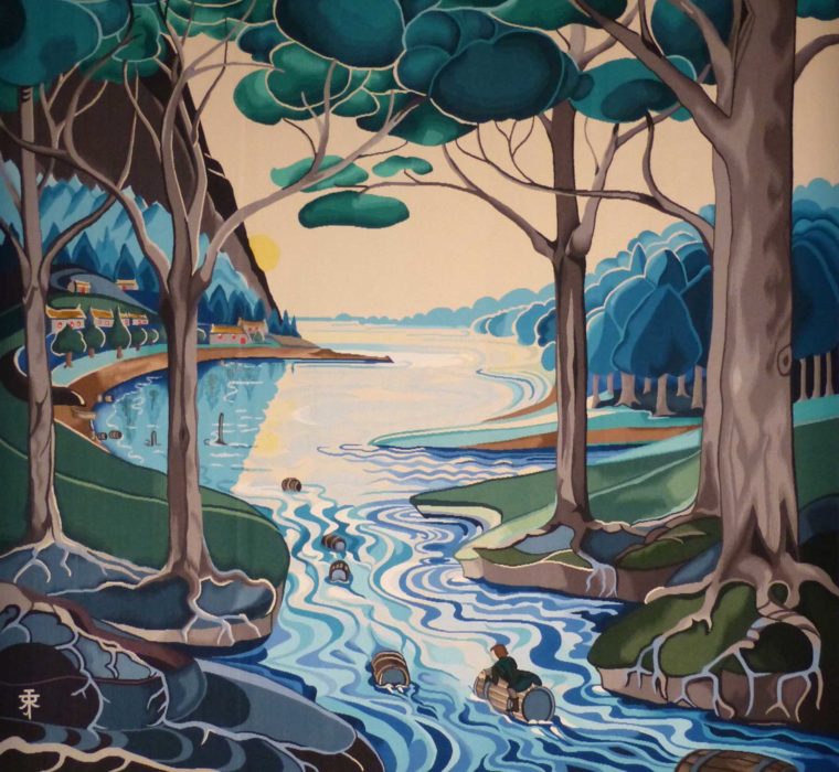 Bilbo Comes to the huts of the raft-Elves - Au busson tisse Tolkien