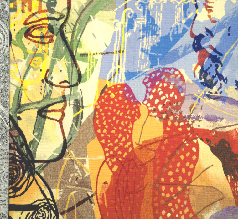 Granit-tapisserie tissé pour la salle de réunion de la Mutualité Française Creuse 2009