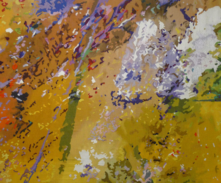 Voltige, tapisserie d'Aubussonde France-Odile Perrin-Crinière